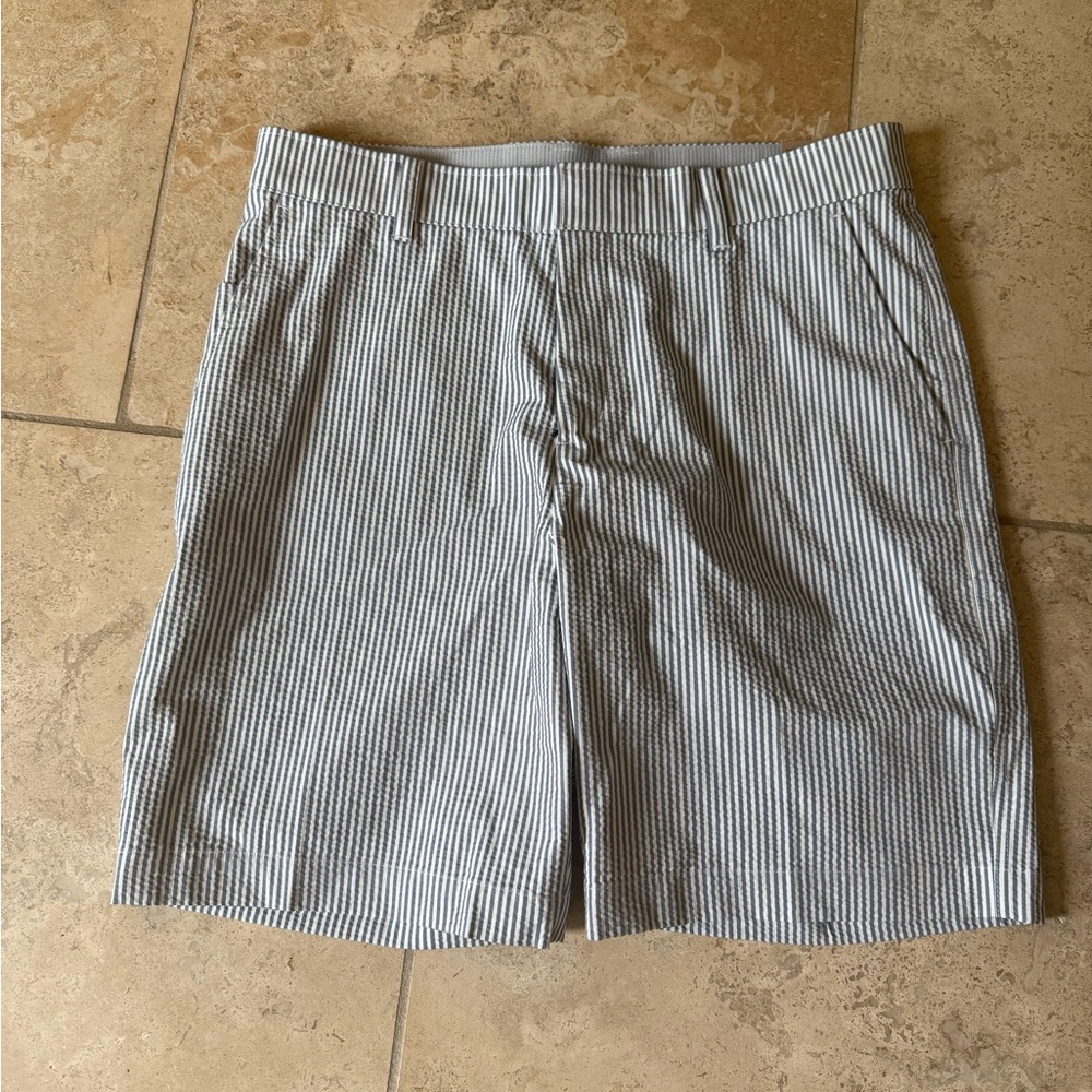 Men's Nike Striped blue and white golf Shorts